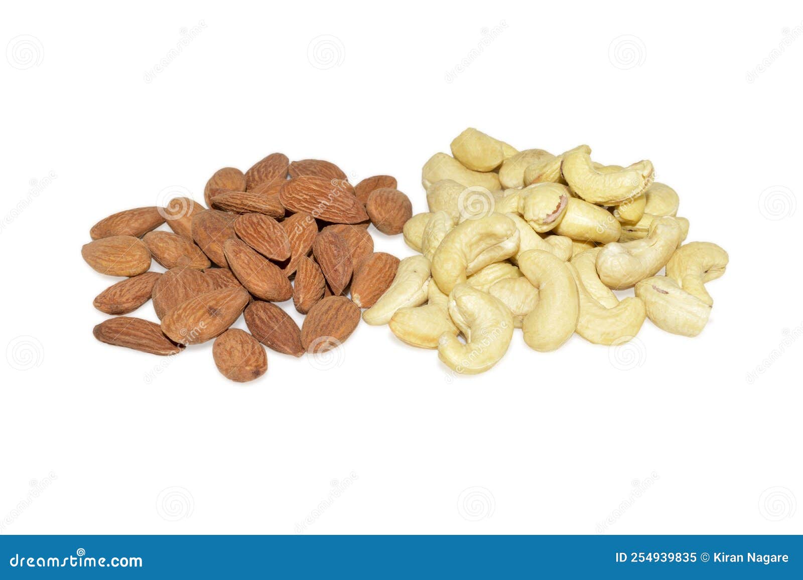 Almond and cashew nuts stock image. Image of ingredient 254939835