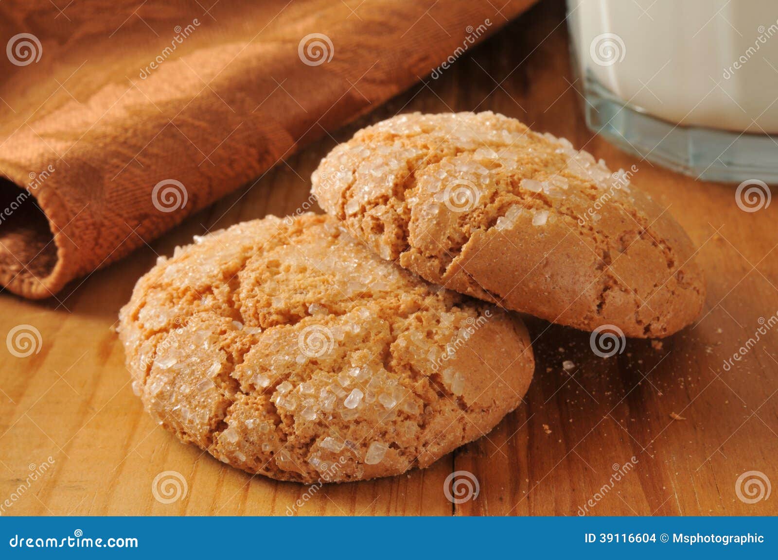 Almond ginger cookies stock photo. Image of dessert, closeup - 39116604