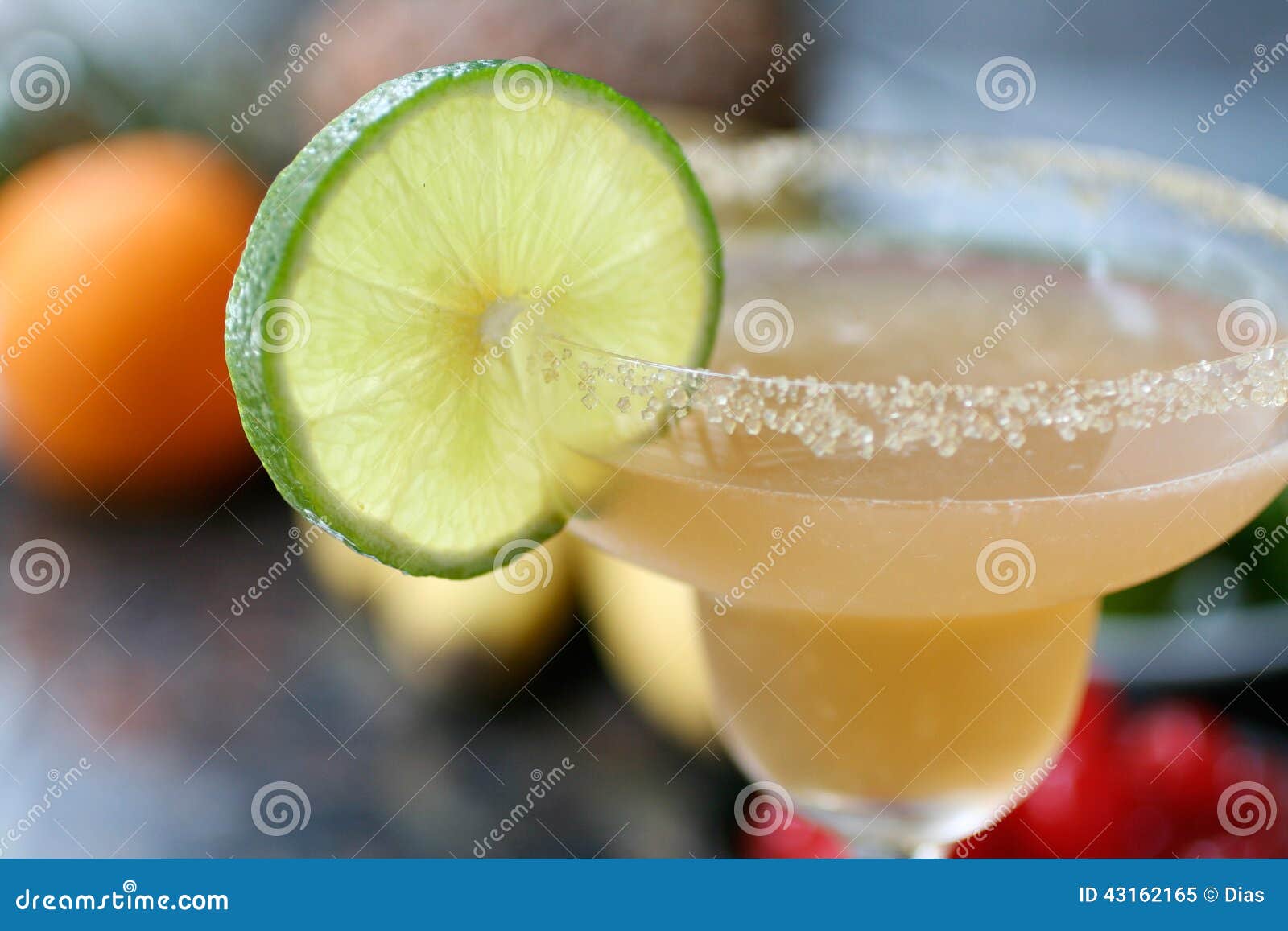 Almond Margarita Cocktail with Lime. Stock Image - Image of glass, lime ...