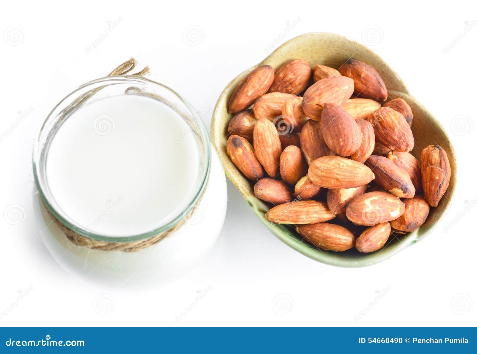 Almond milk and almond stock photo. Image of food, healthy 54660490