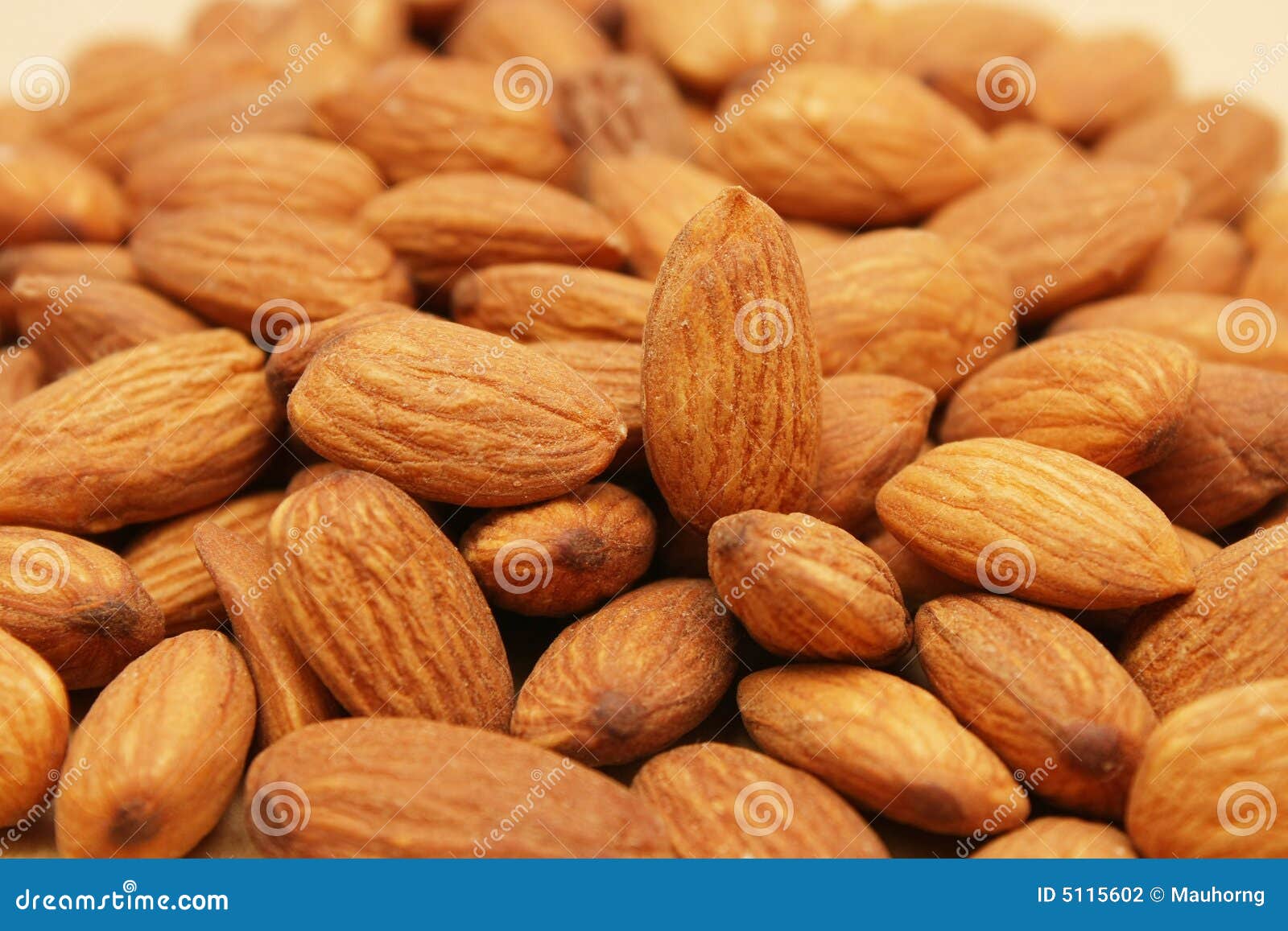 Almond Nuts stock photo. Image of snack, healthy, pile 5115602