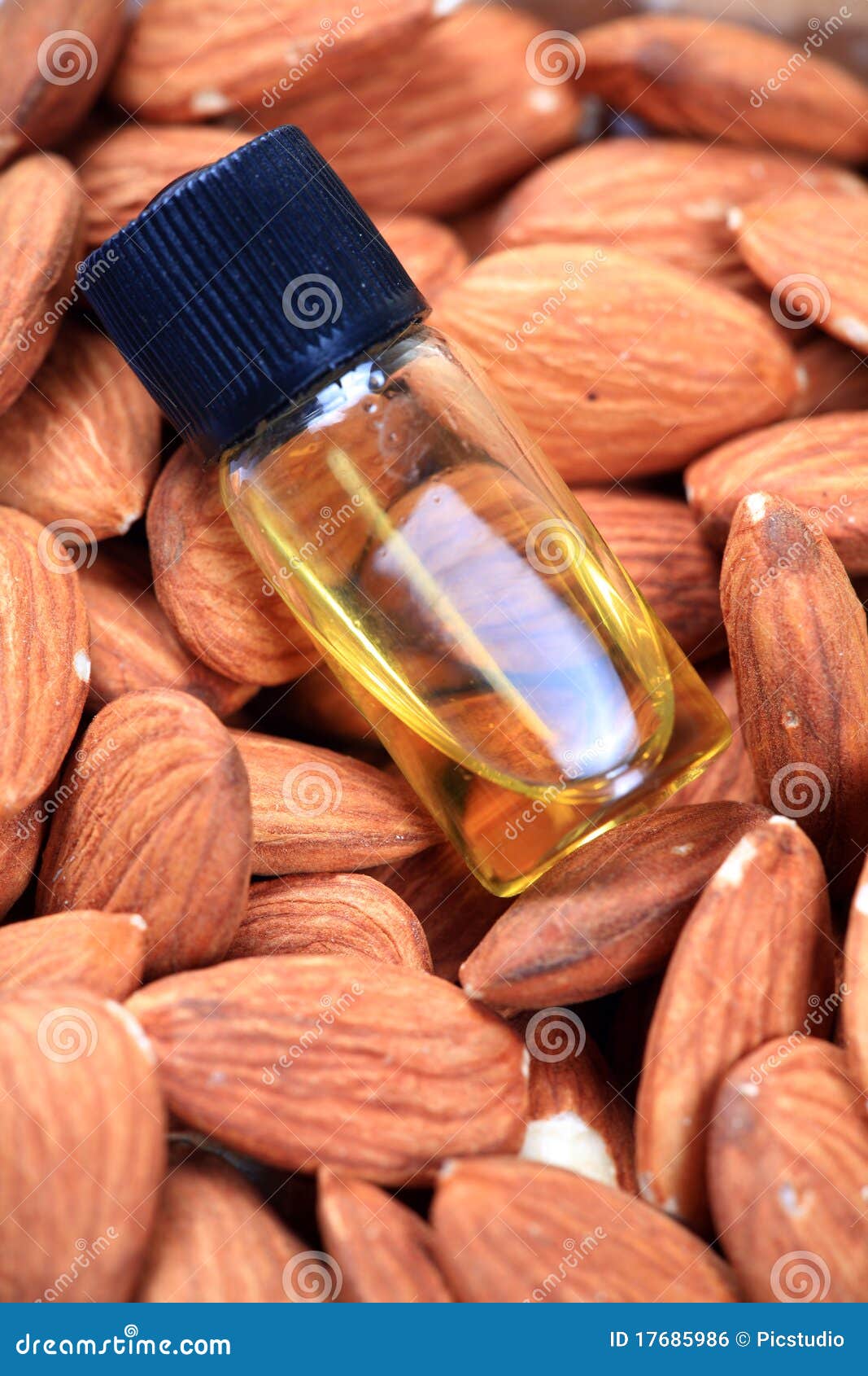 Almond oil bottle stock photo. Image of material, macro 17685986