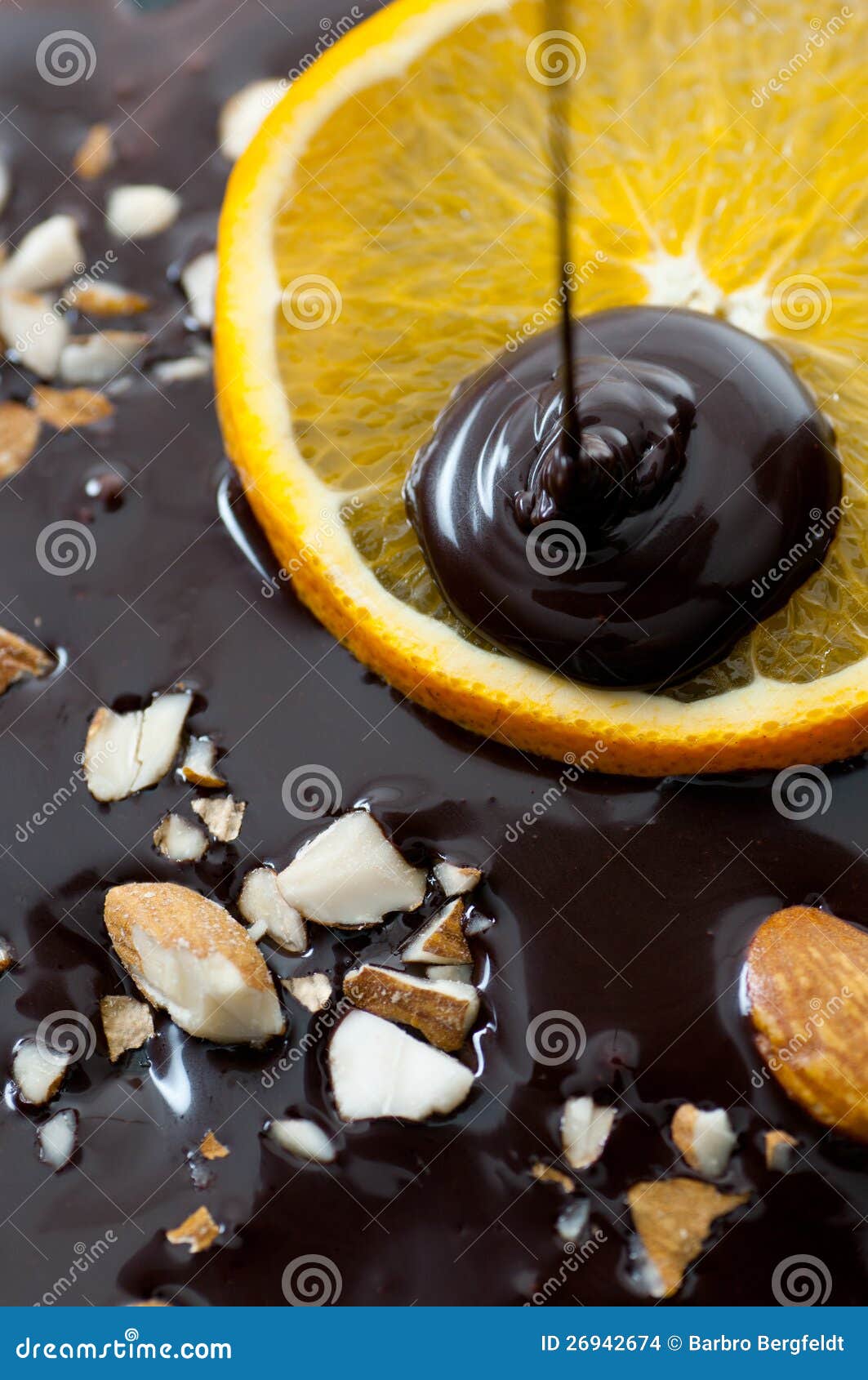 Almond and Orange Chocolate Stock Photo Image of ingredients, orange