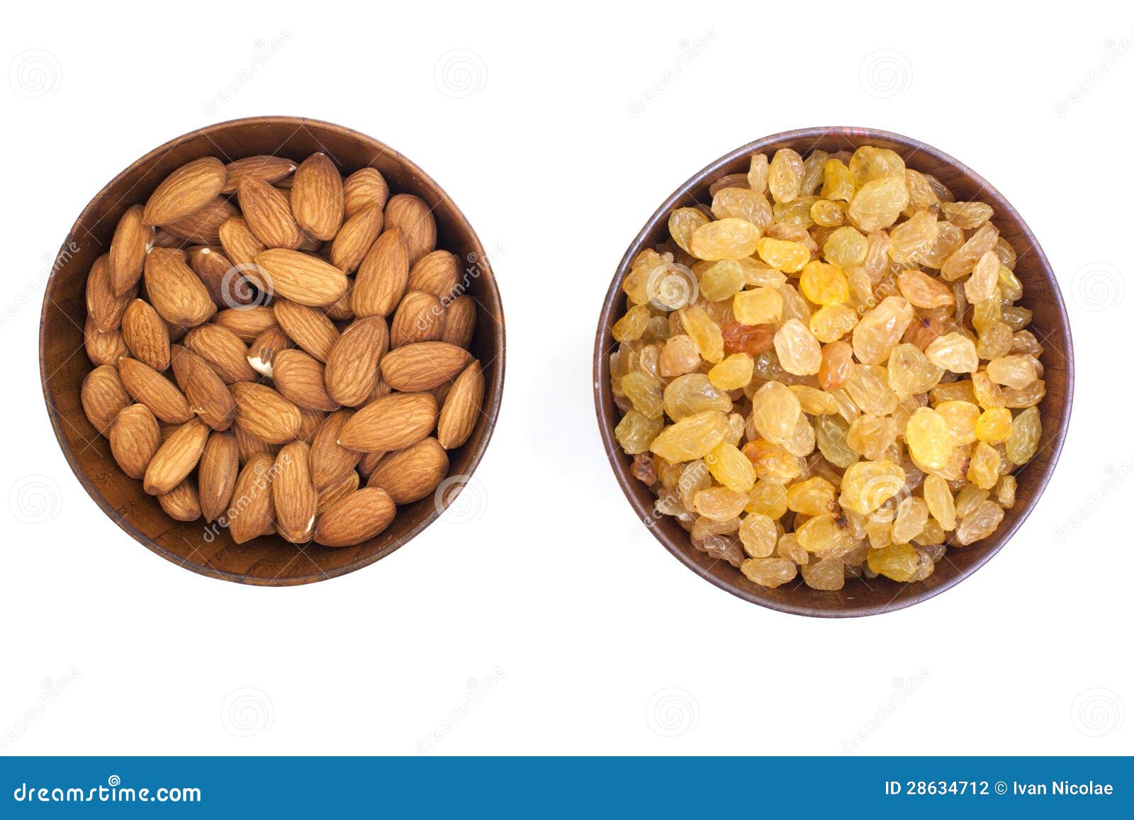 Almond & raisins stock photo. Image of dried, nuts 28634712