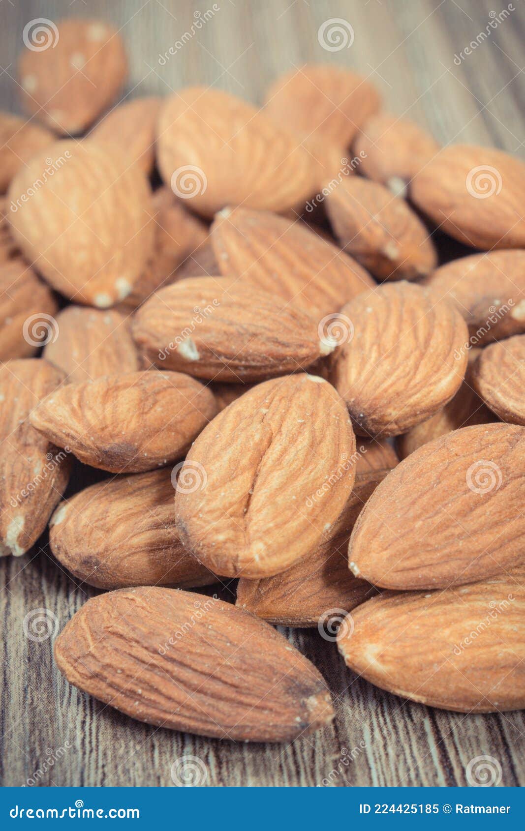 Almonds As Source Vitamins and Minerals. Healthy Eating Stock Image