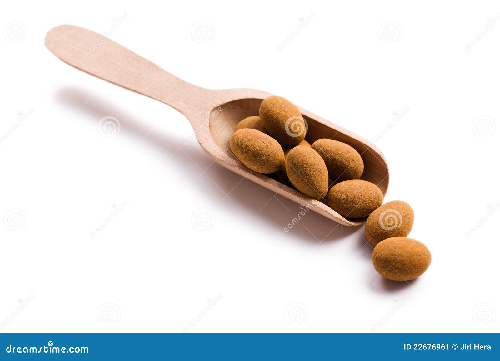 Almonds in Chocolate with Cinnamon Stock Image Image of chocolate