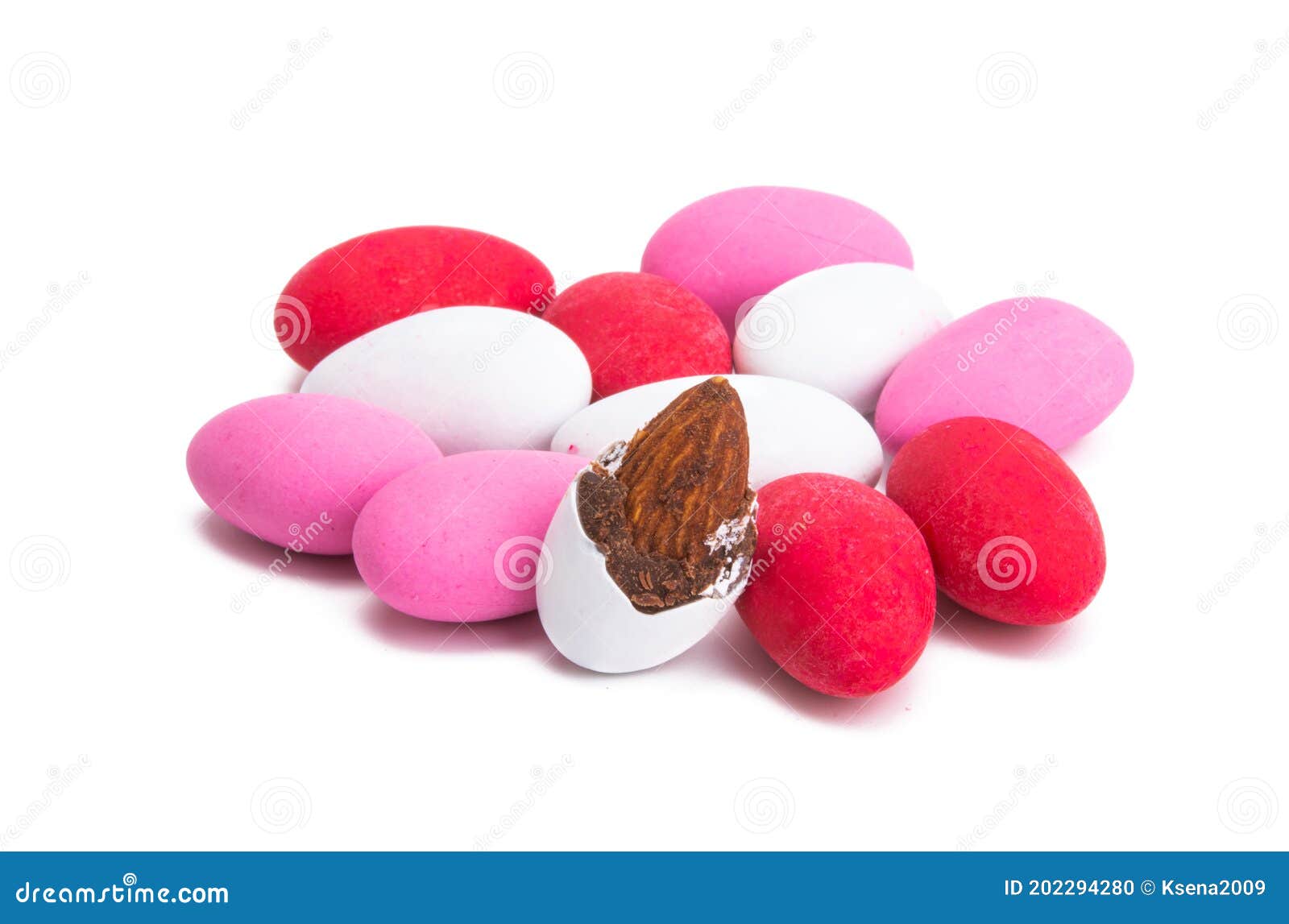 Almonds in Chocolate Glaze Isolated Stock Photo Image of sweet