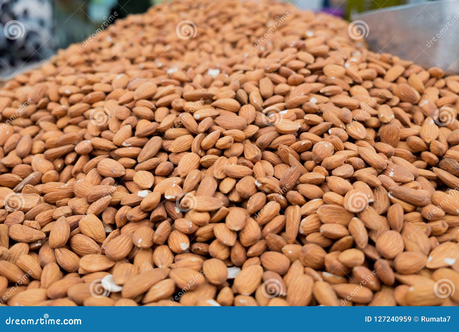 Almonds for Sale at City Farmers Market Stock Image Image of almonds