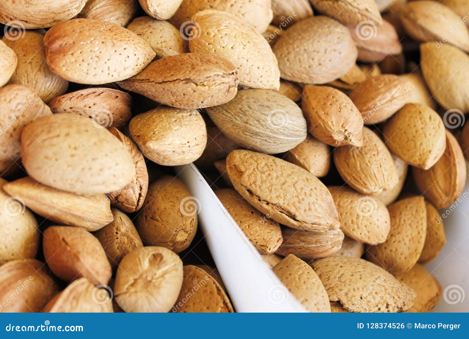 Almonds stock photo. Image of delicious, full, natural 128374526