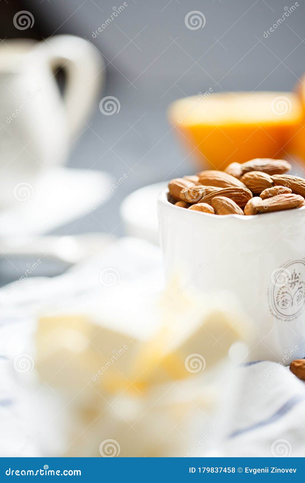Almonds in the cup stock photo. Image of sugar, nuts 179837458