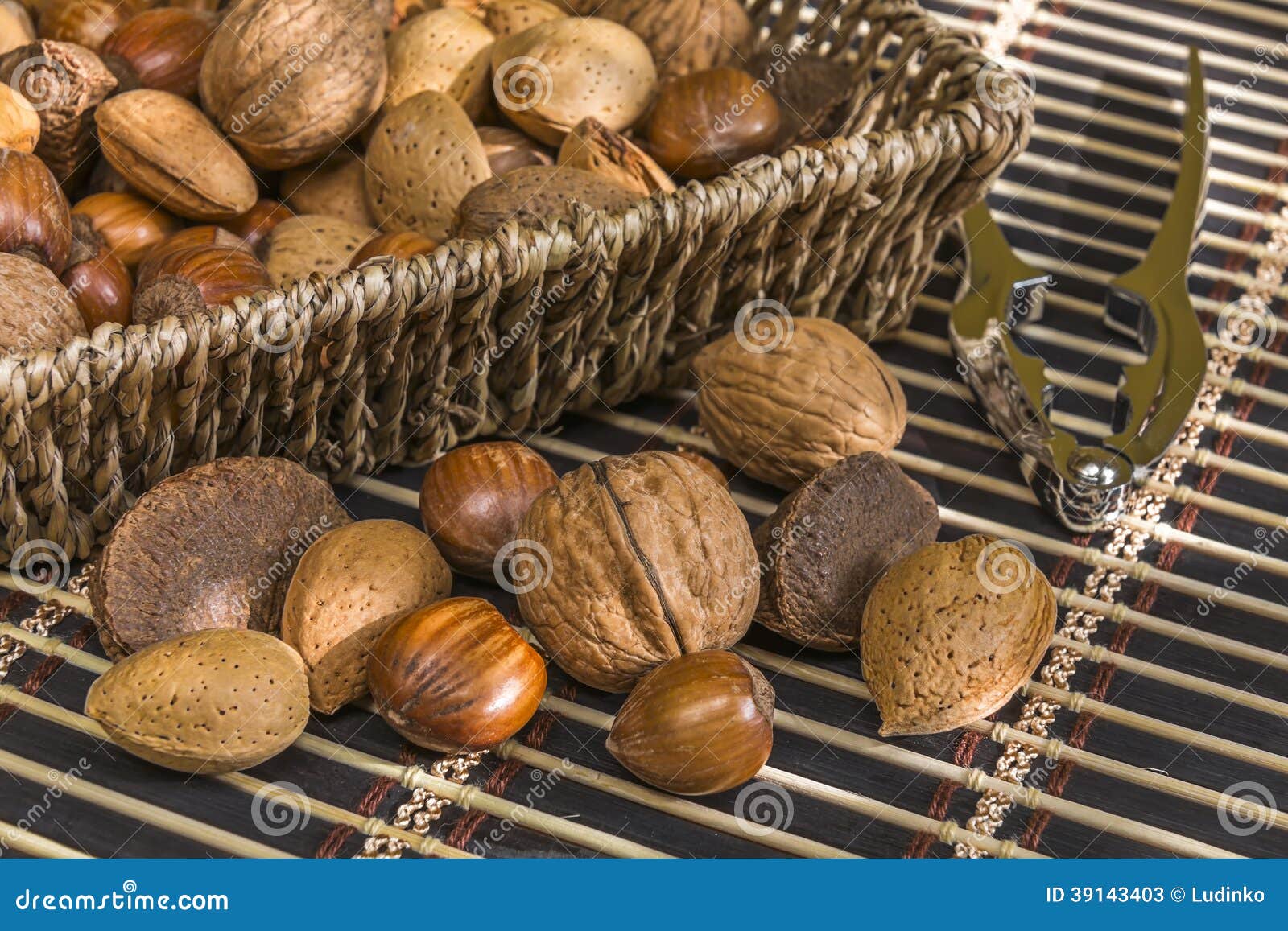 Almonds, Hazelnuts, Walnuts, Brazil Nuts Stock Image Image of