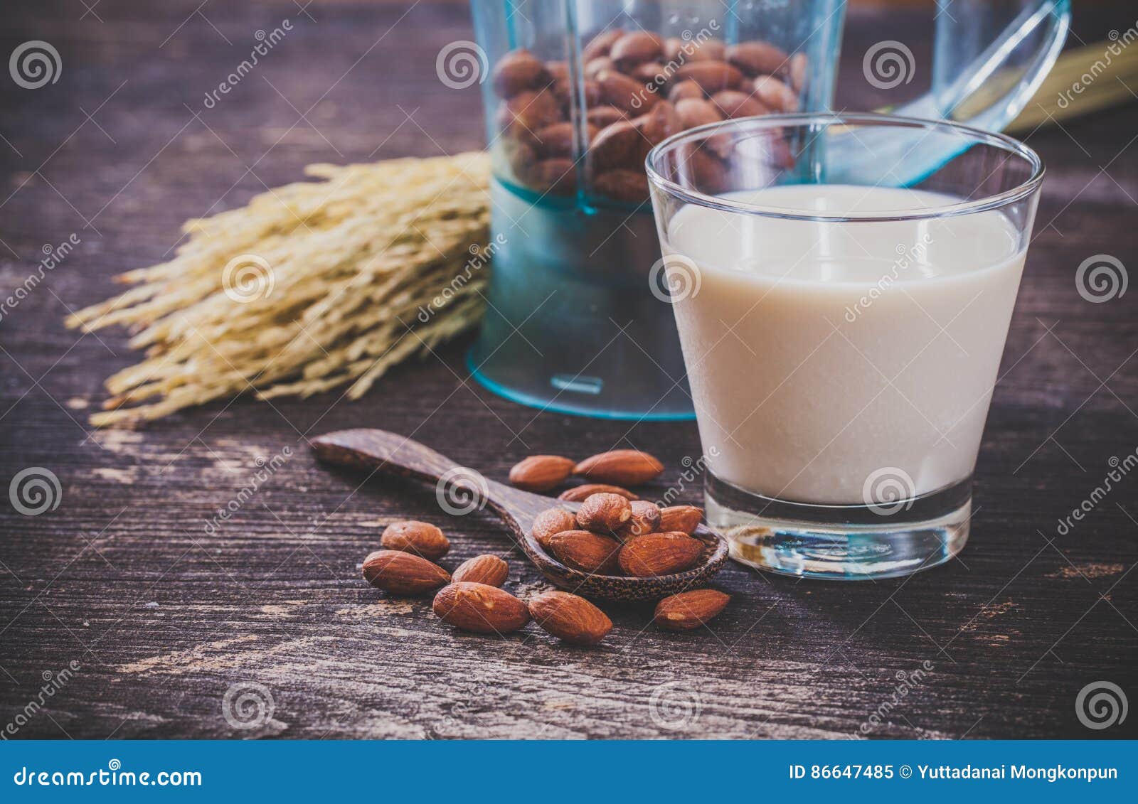 Almonds milk stock image. Image of snack, drink, cooking 86647485