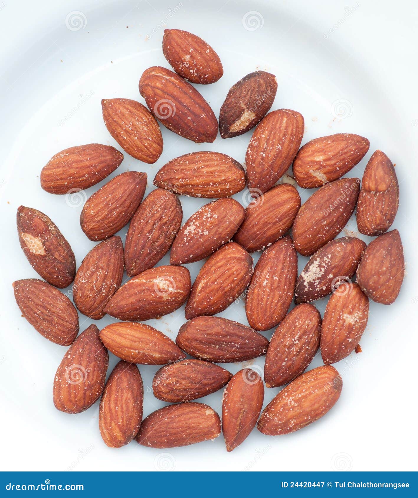 Almonds with salt stock image. Image of salt, nature 24420447