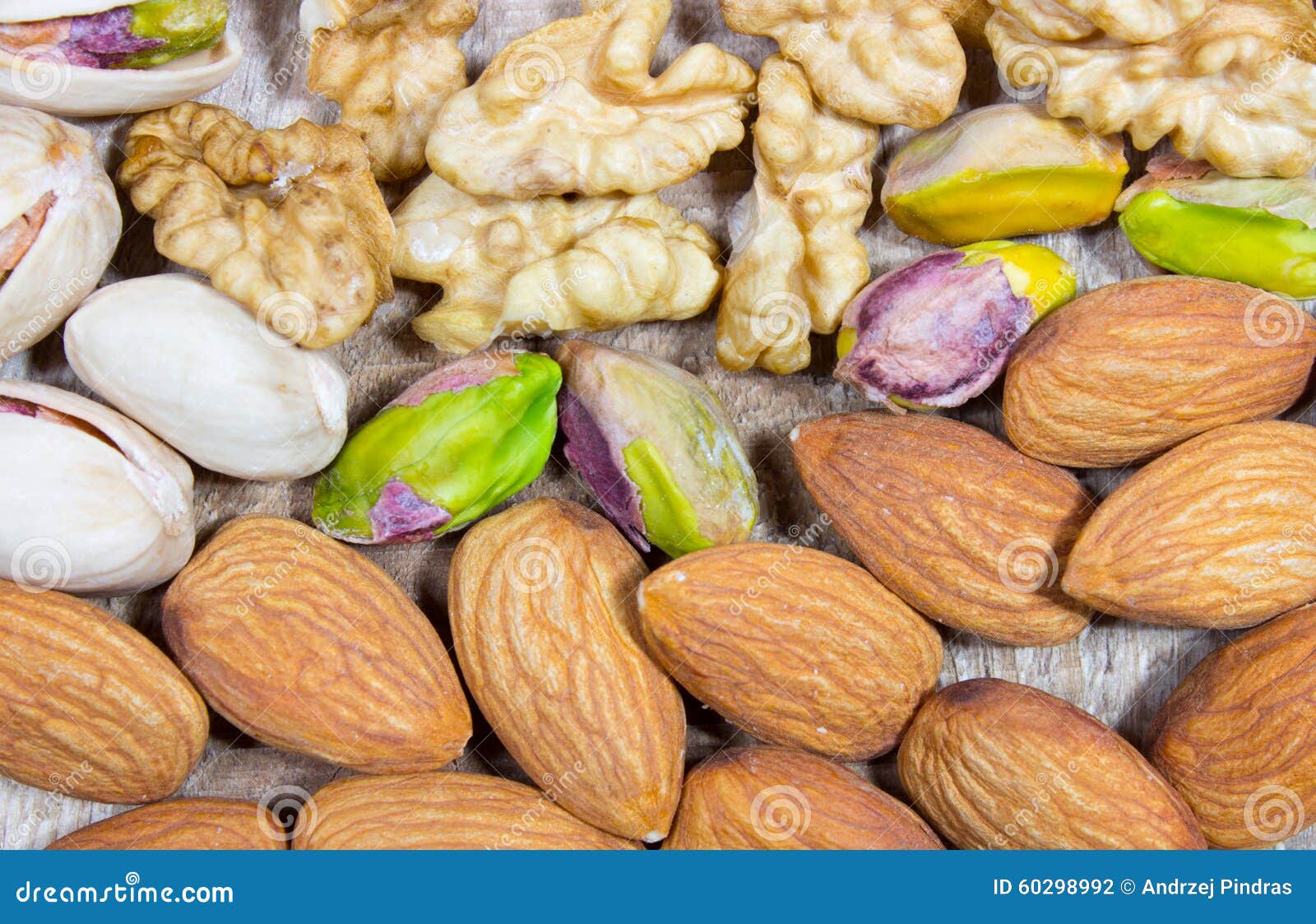 Almonds, Walnuts and Pistachio. Stock Photo Image of seed, ingredient 60298992