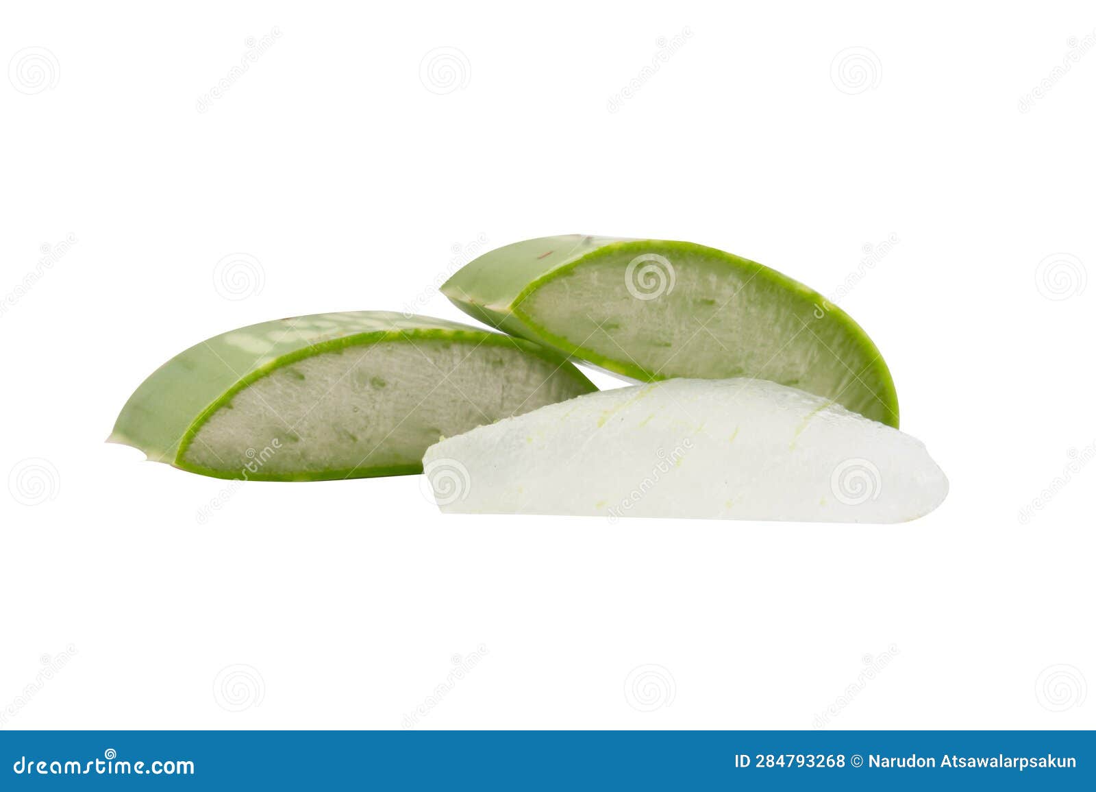 aloe vera  on white background