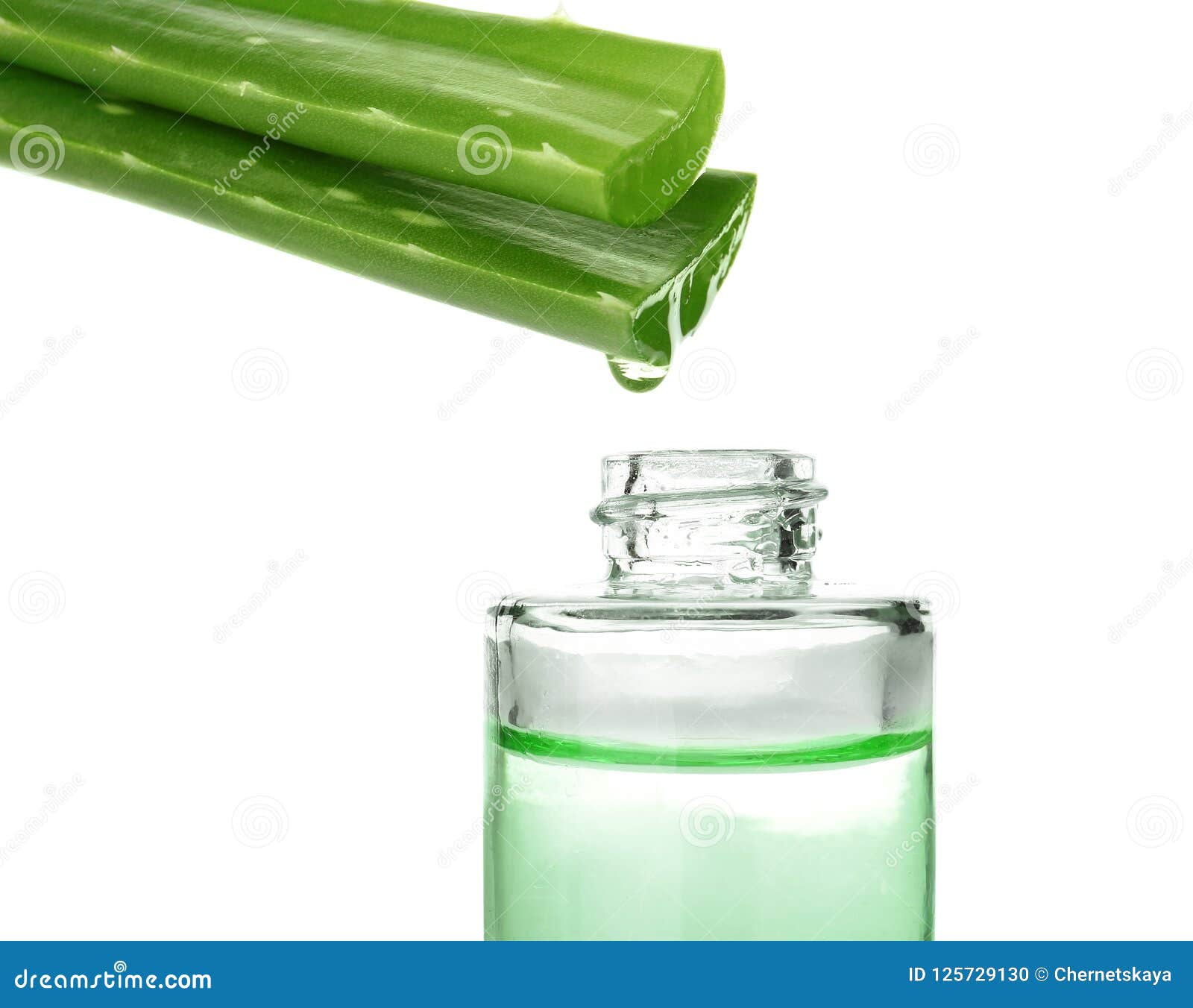 Aloe Vera Juice Dripping From Plant Stock Photo Image Of