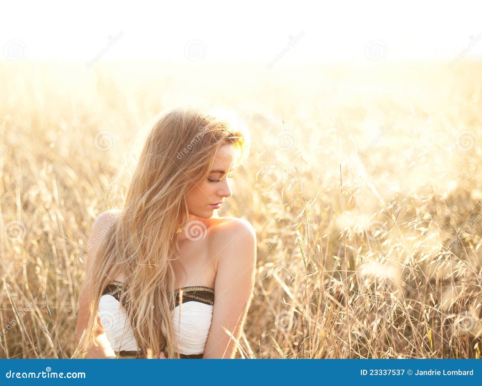 Alone in a field stock image. Image of teenager, grass - 23337537