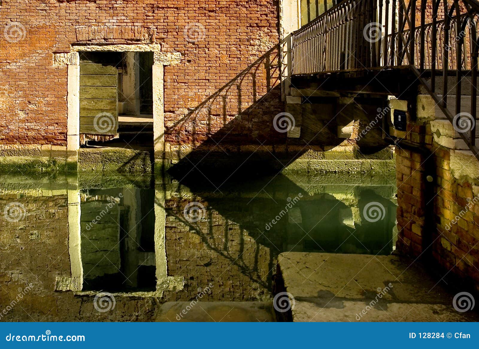along the streets of venice
