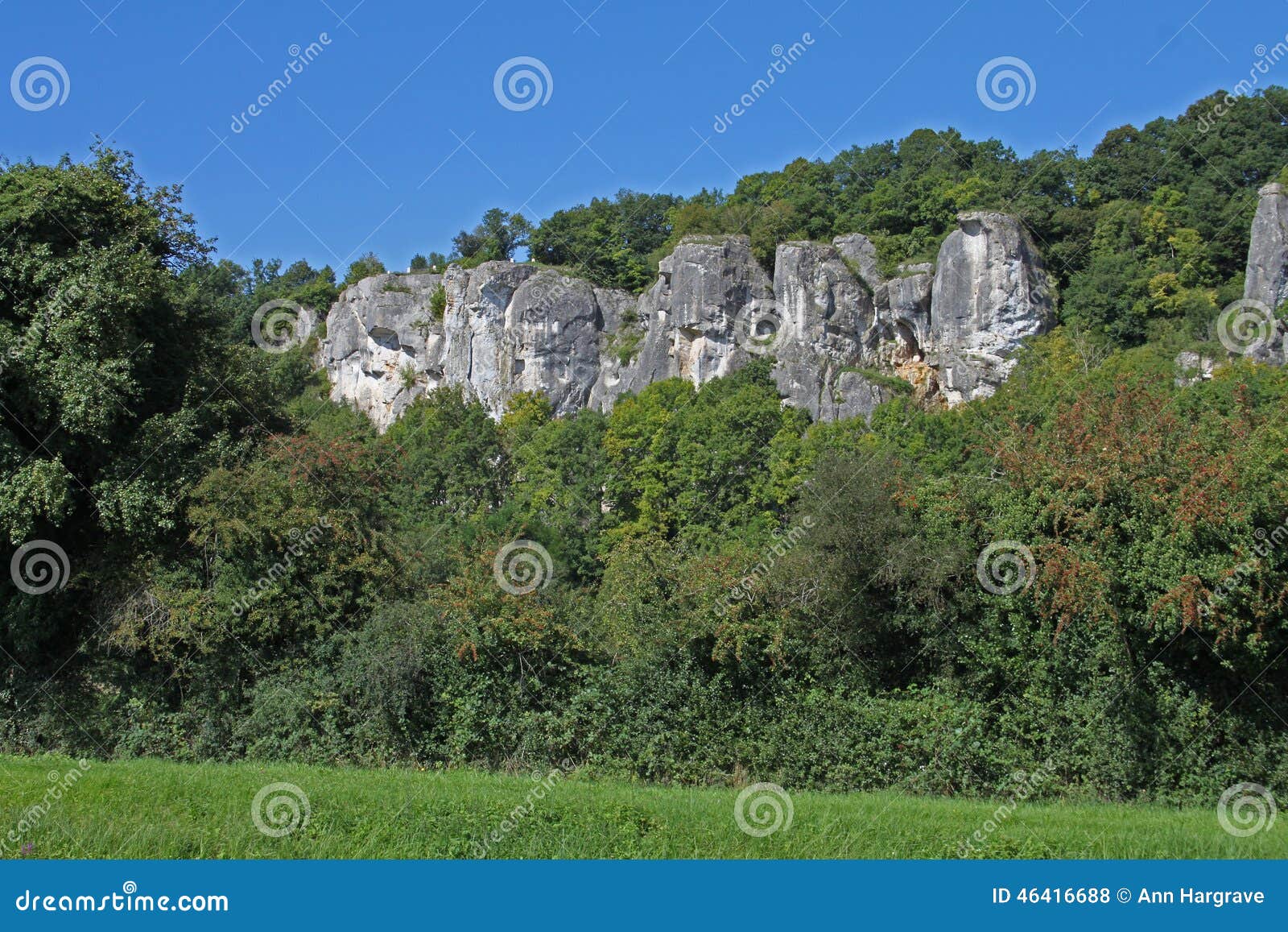 along the velo on the canal du nivernais, rocks and cliffs, clamecy