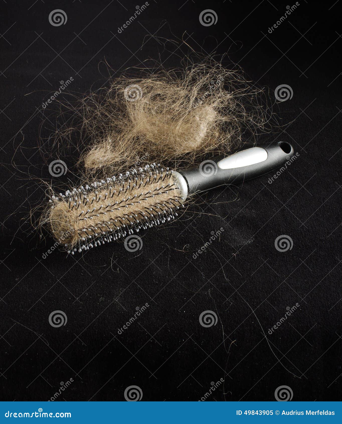 Alopecia Concept Hairbrush Full of Loss Hair Stock Image - Image of brush,  care: 49843905
