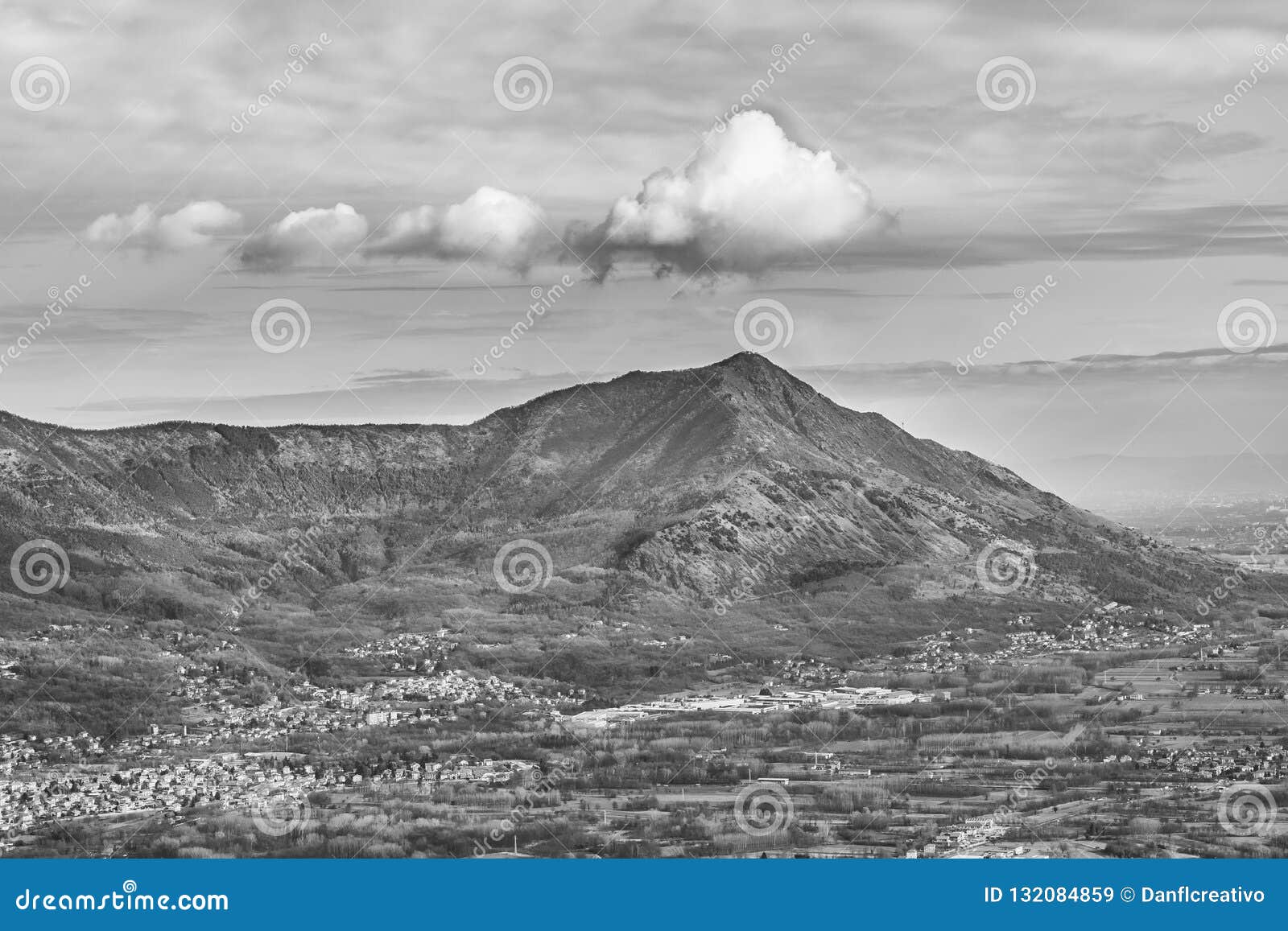 alpes mountains aerial view, piamonte, italy