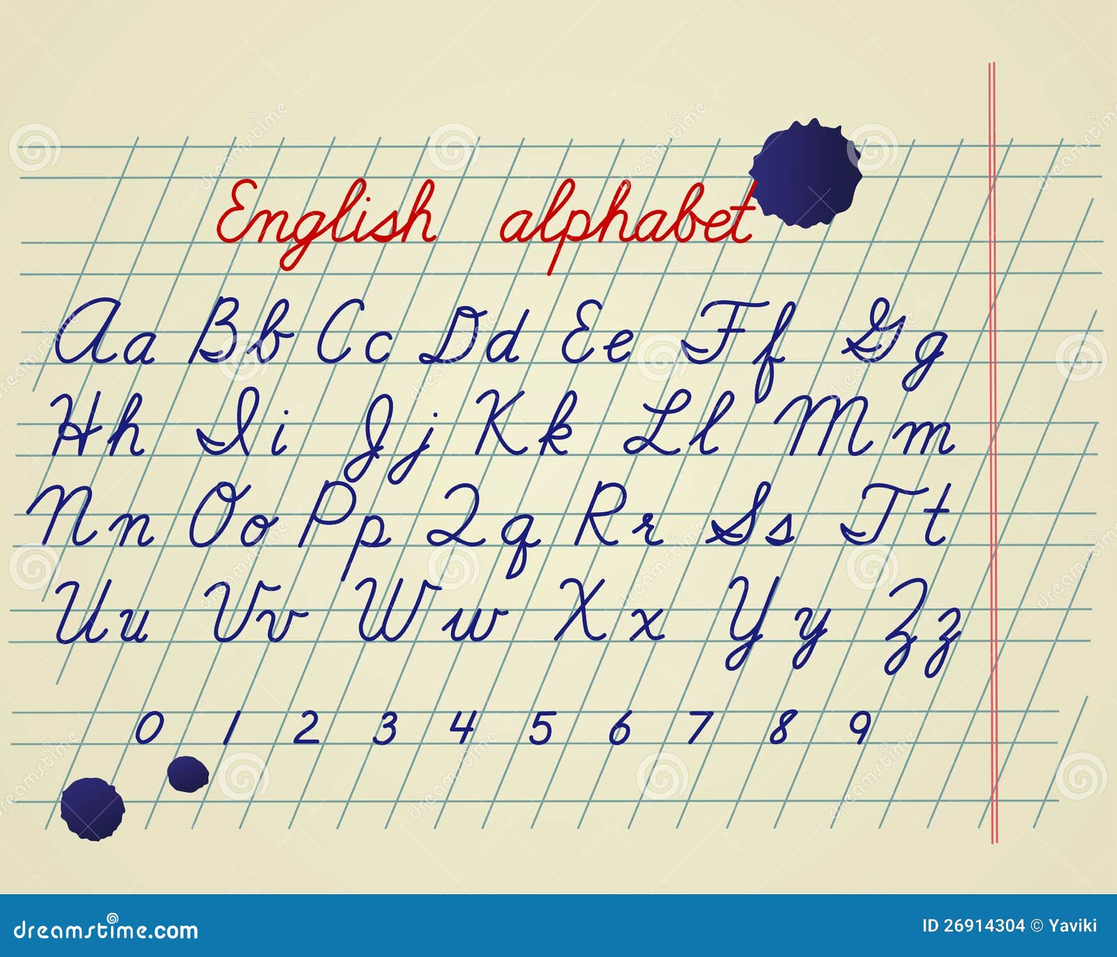 Alphabet anglais illustration de vecteur. Illustration du lumineux ...