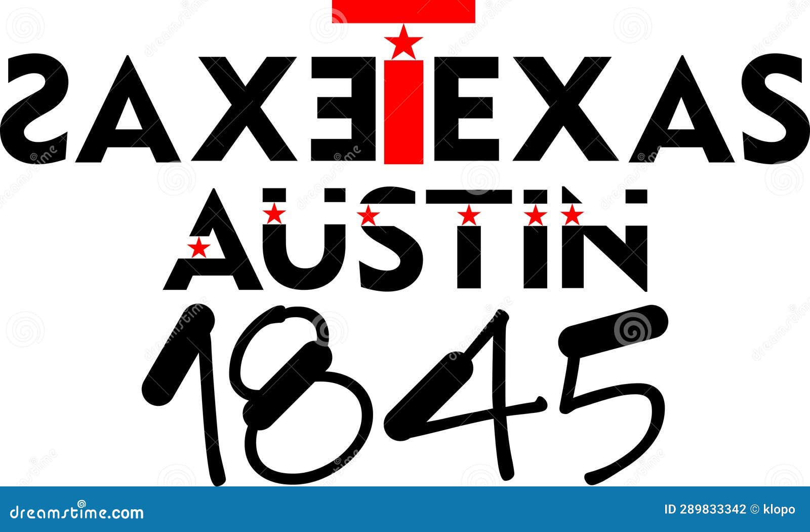 Year of Birth City of Austin Texas Stock Illustration Illustration of horizontal, avenue