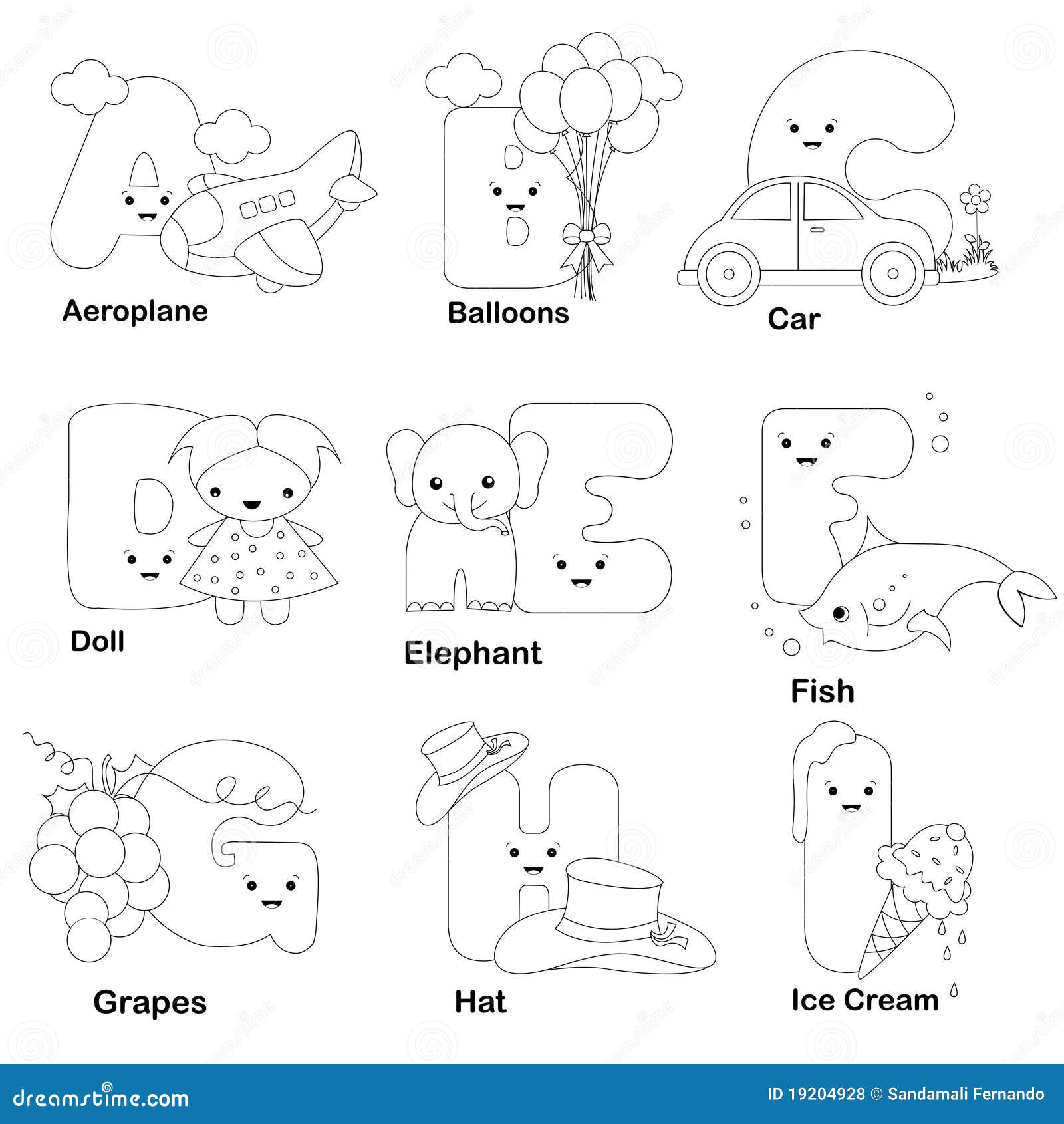 alphabet letters coloring pages g