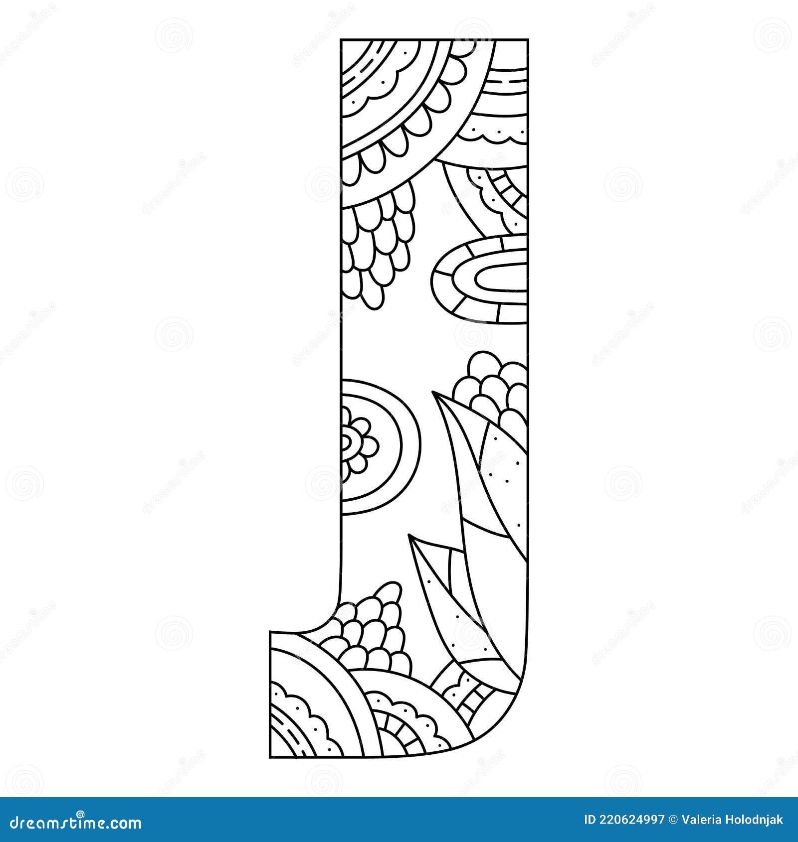 capital letter i coloring pages