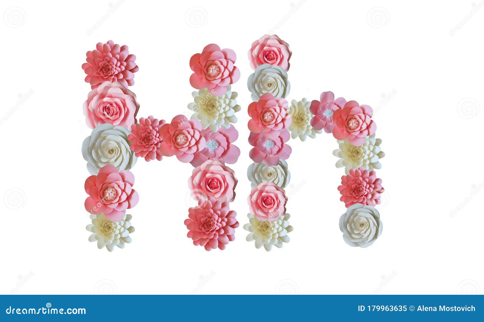 Alphabet of Paper Flowers. Letters on a White Background. Pink and White Flowers. Stock Image - Illustration of beautiful, text: 179963635 Alphabet of Paper Flowers. Letters on a White Background. Pink and White Flowers. Stock Image - Illustration of beautiful, text: 179963635