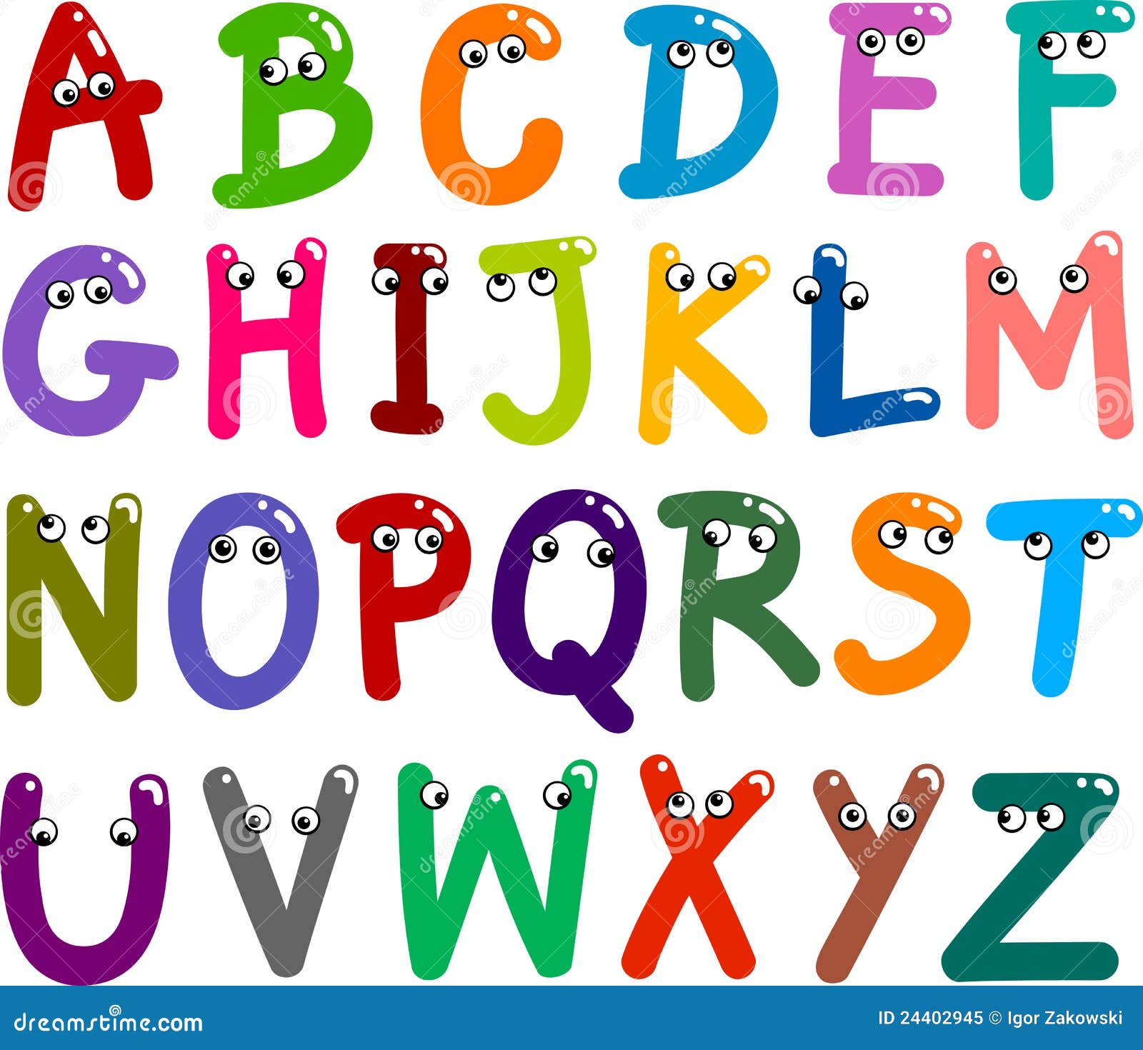 Lettre De L Alphabet Rigolote A Imprimer Alphabet Drôle De Majuscules Illustration de Vecteur - Illustration du enfants, page: 24402945