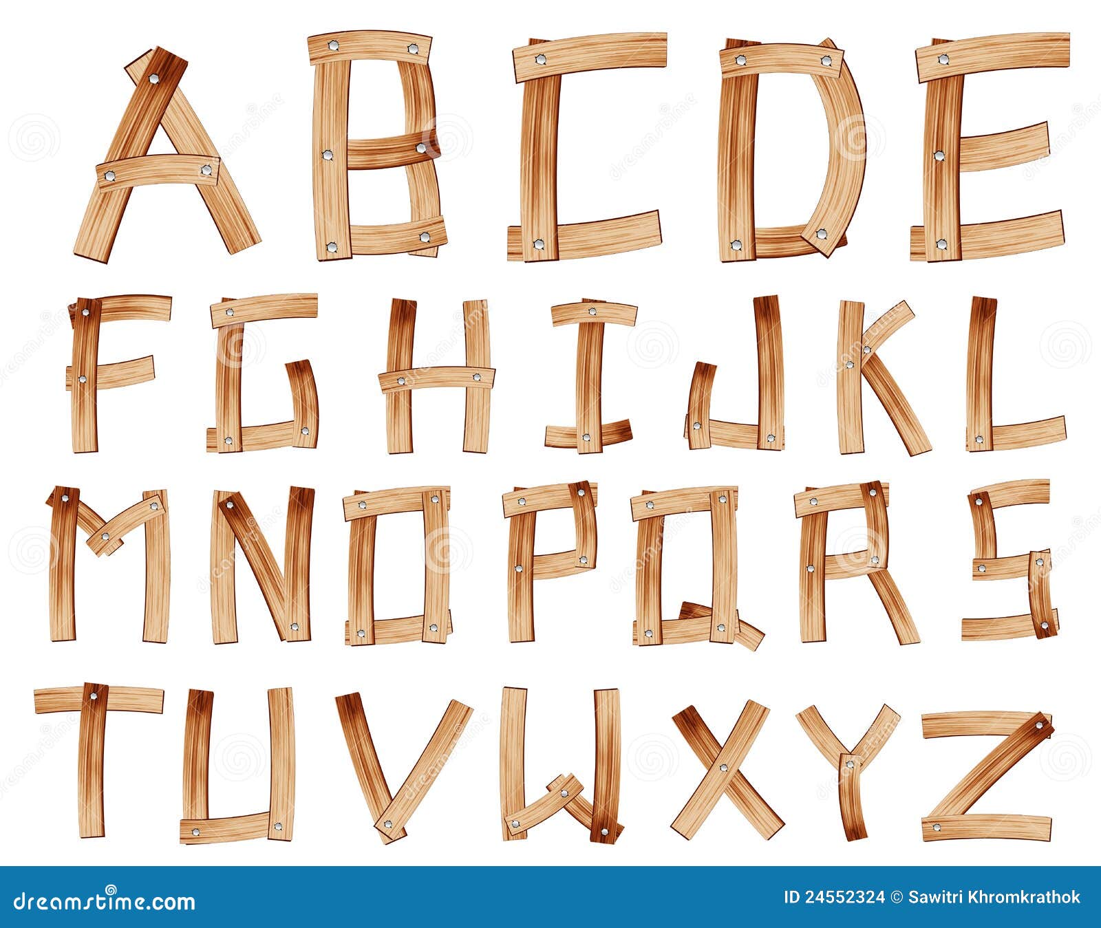 Alphabet en bois Alphabet en bois
