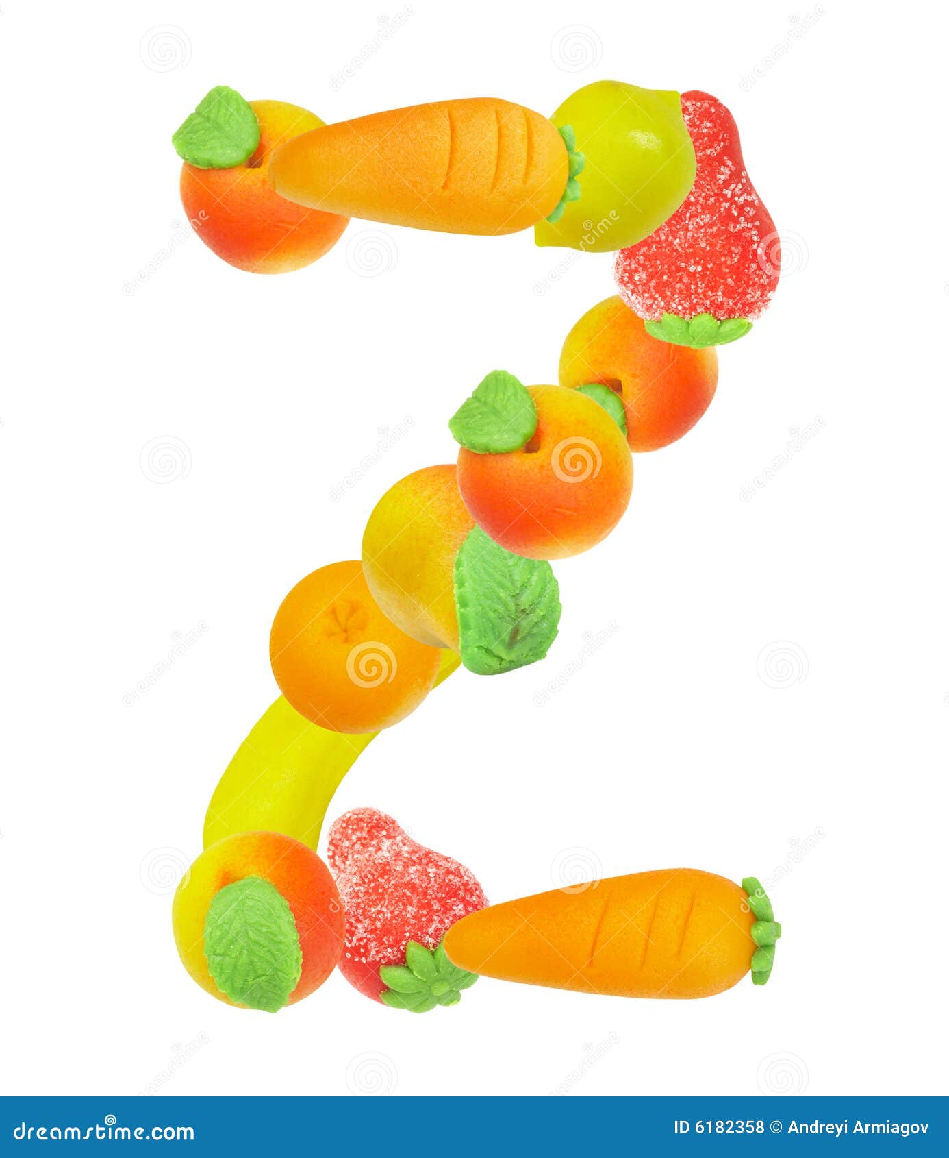 Alphabet from Fruit, the Letter Z Stock Photo Image of typescript