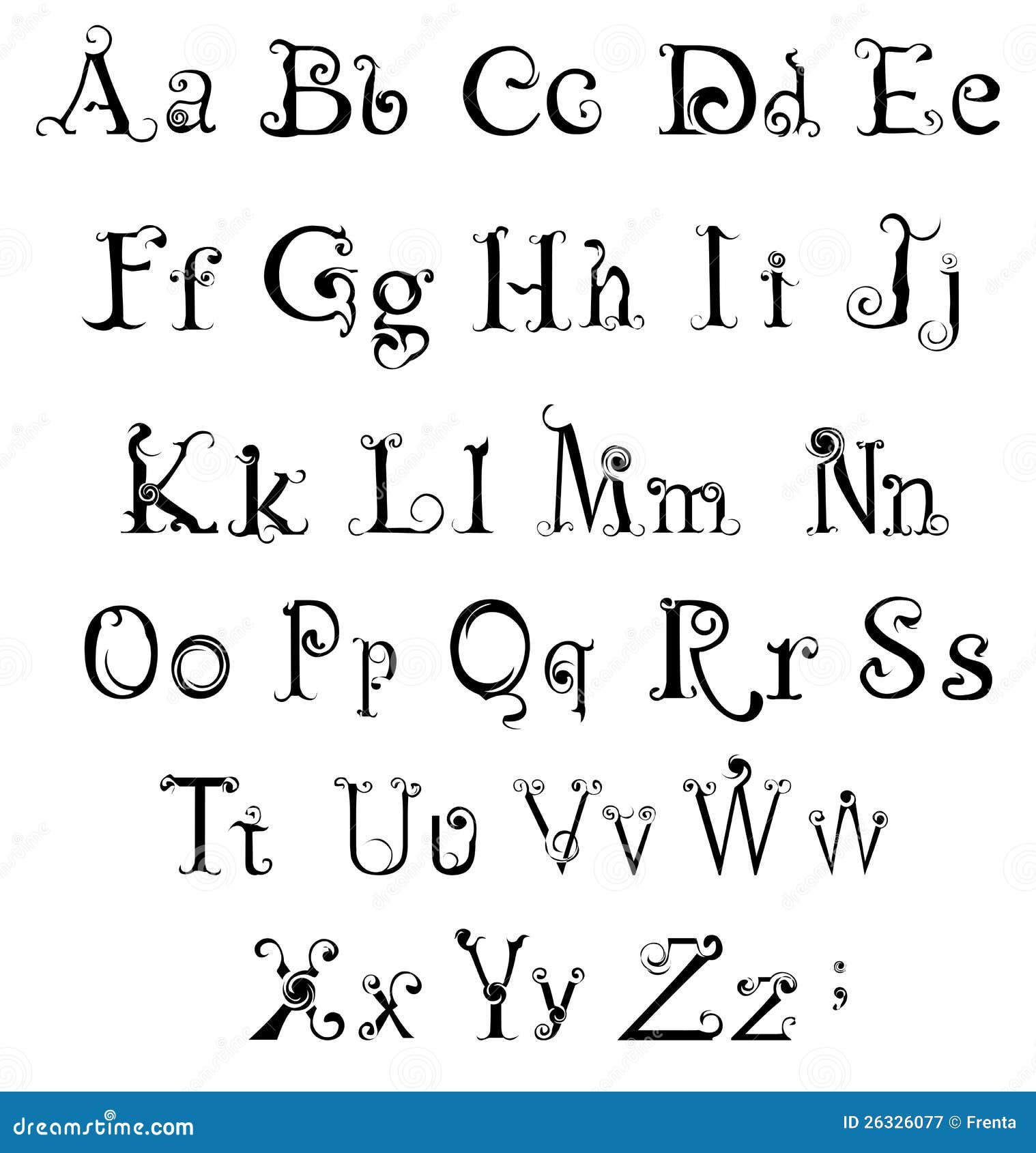 lettre gothique alphabet