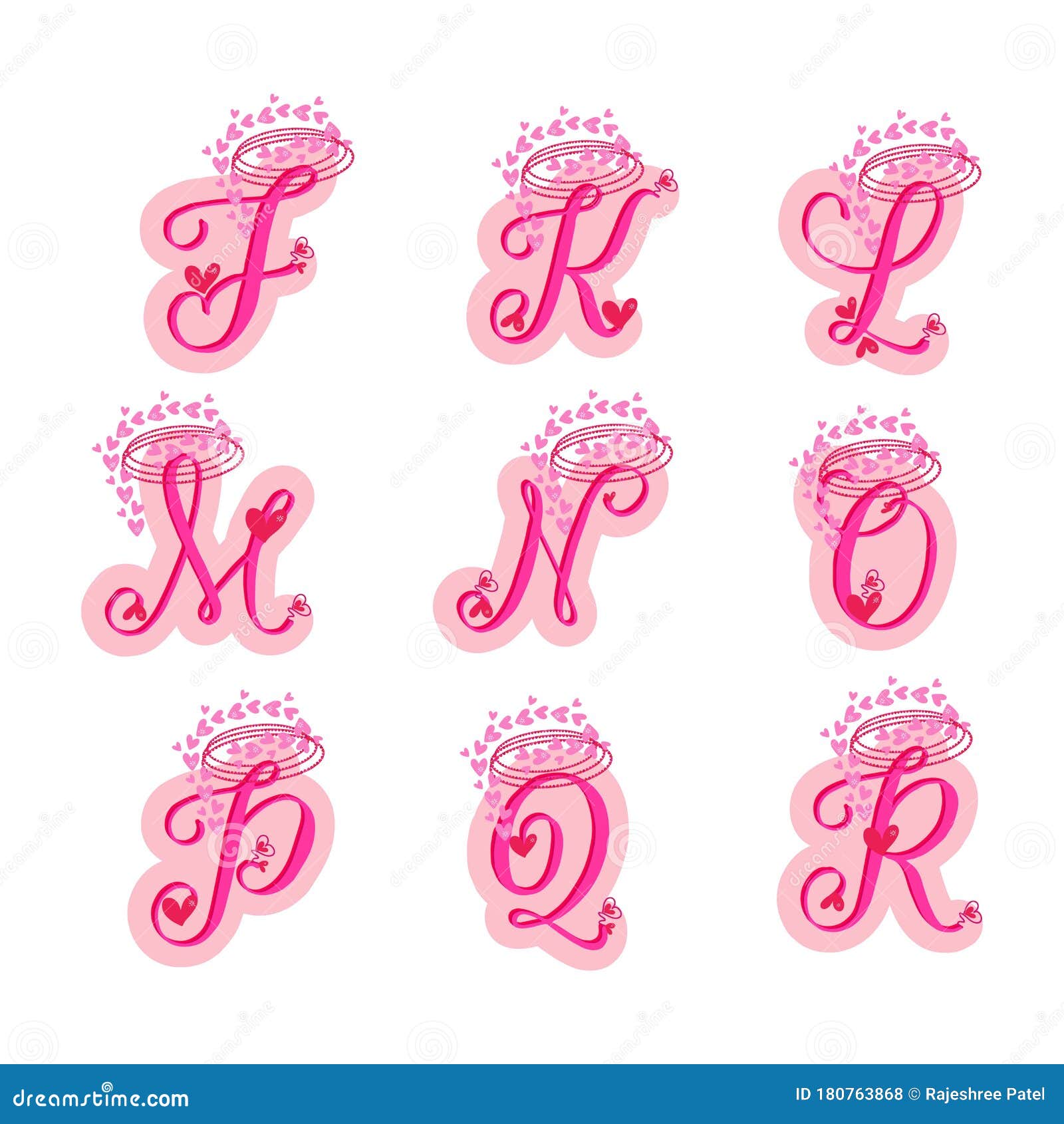 Pink Gems Alphabet Set Graphic by Sunari Design · Creative Fabrica