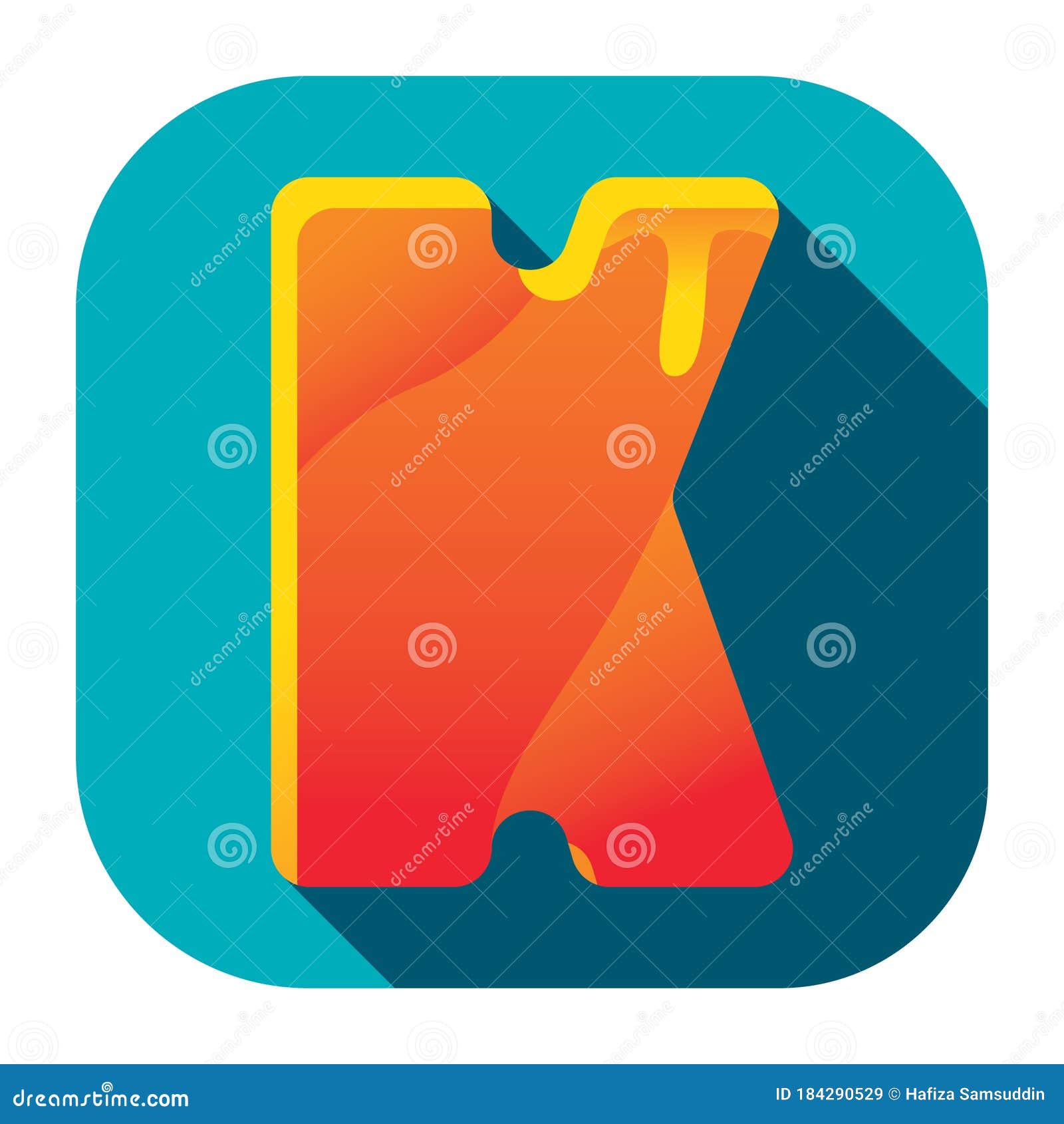 Alphabet K. Vector Illustration Decorative Background Design Stock