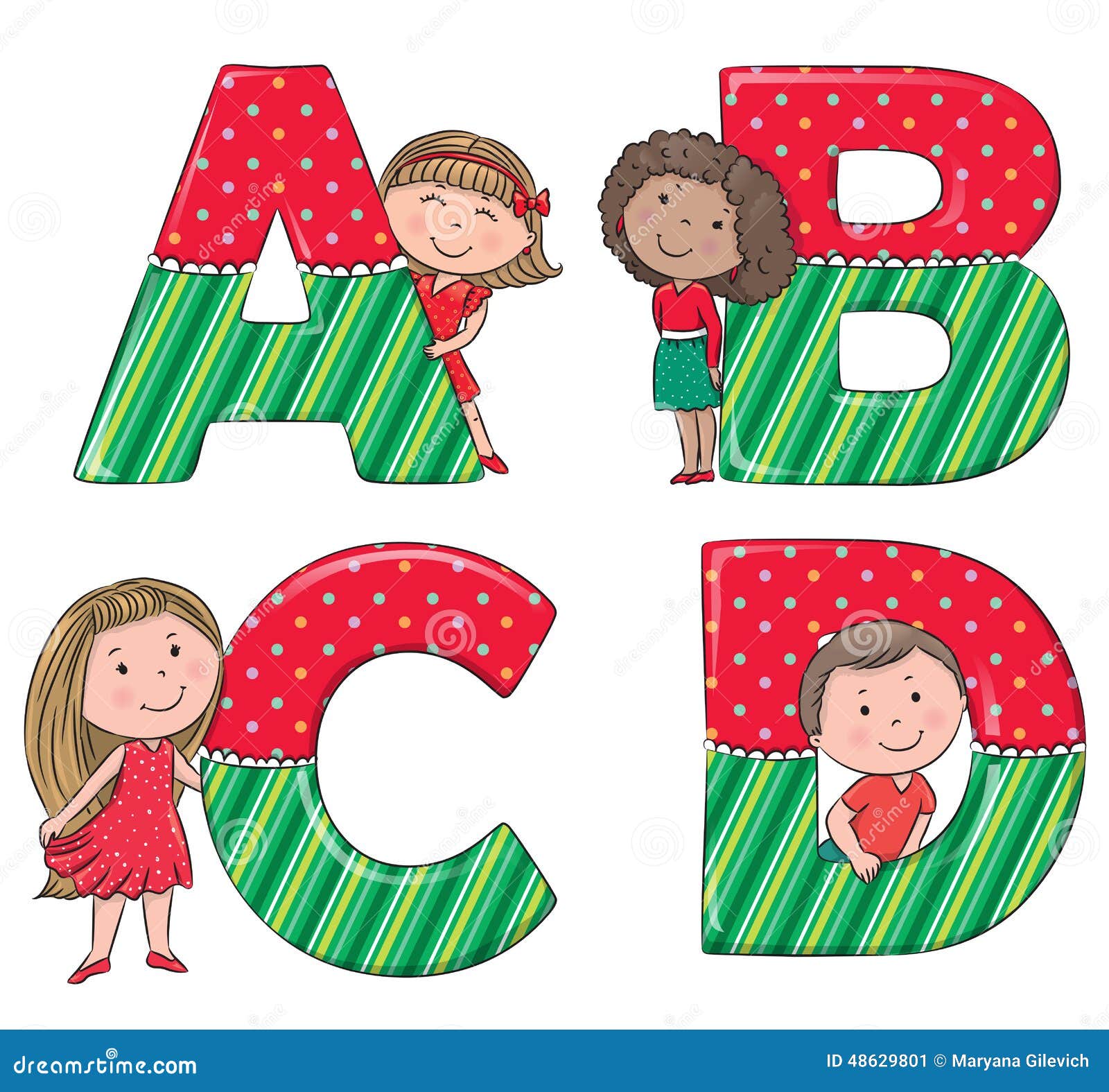 Kids Abcd Stock Illustrations – 533 Kids Abcd Stock Illustrations, Vectors  & Clipart - Dreamstime