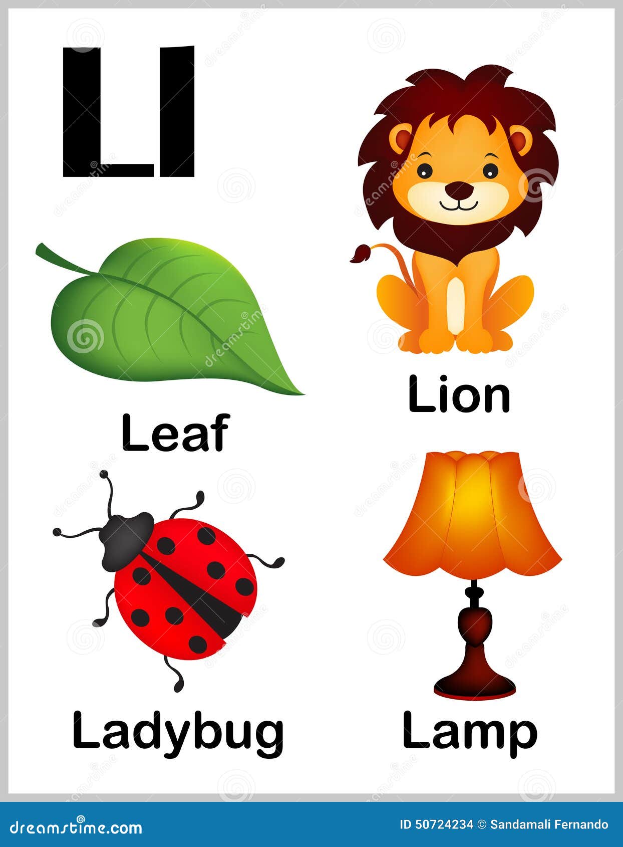 Alphabet Letter L Pictures Stock Vector Illustration Of Lamp