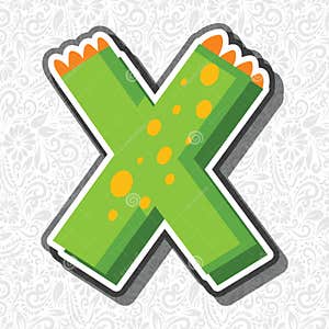 Alphabet Letter X Latter Art Alphabet Vector Font Vector Stock 