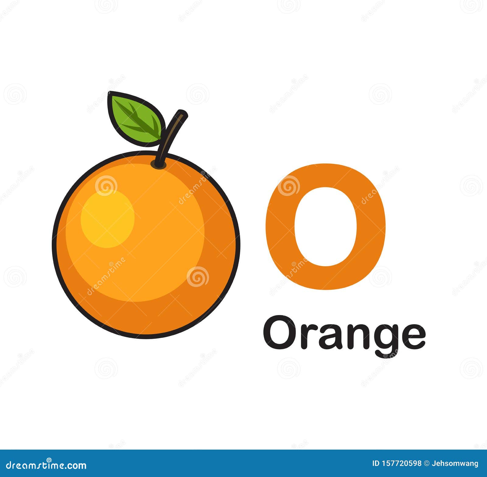 Orange Letter I