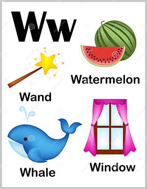 W Words For Kindergarten