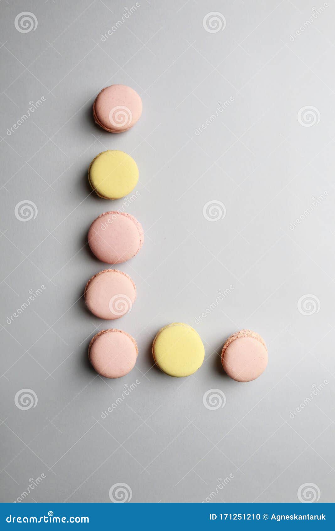 Alphabet Letters Made of Sweet French Macaroons Stock Photo - Image of ...