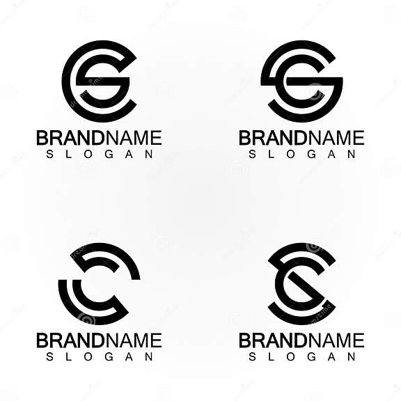 Alphabet Letters Monogram Logo CS,SC,S and C, Elegant and Professional ...