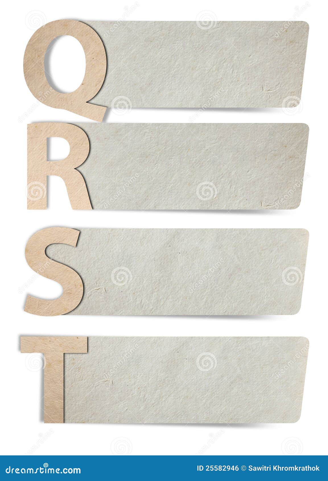 Alphabet Letters Recycled Paper Stock Photo Image of post, memo 25582946