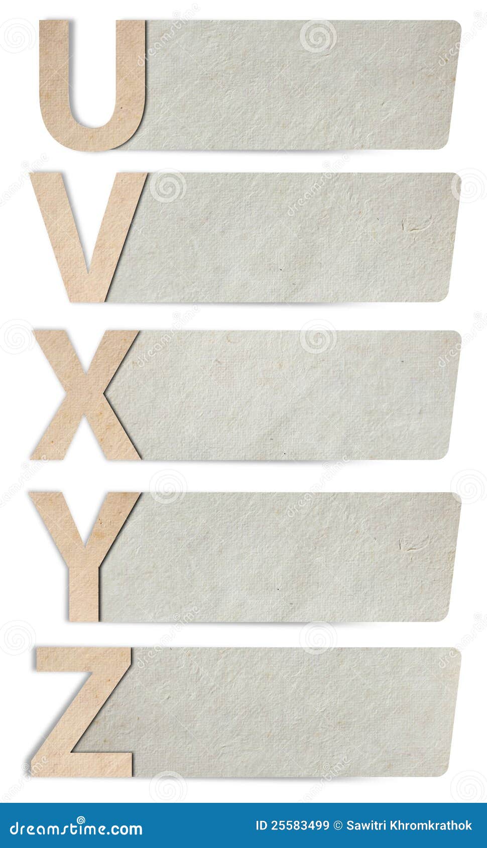 Alphabet Letters Recycled Paper Stock Image Image of object, organize