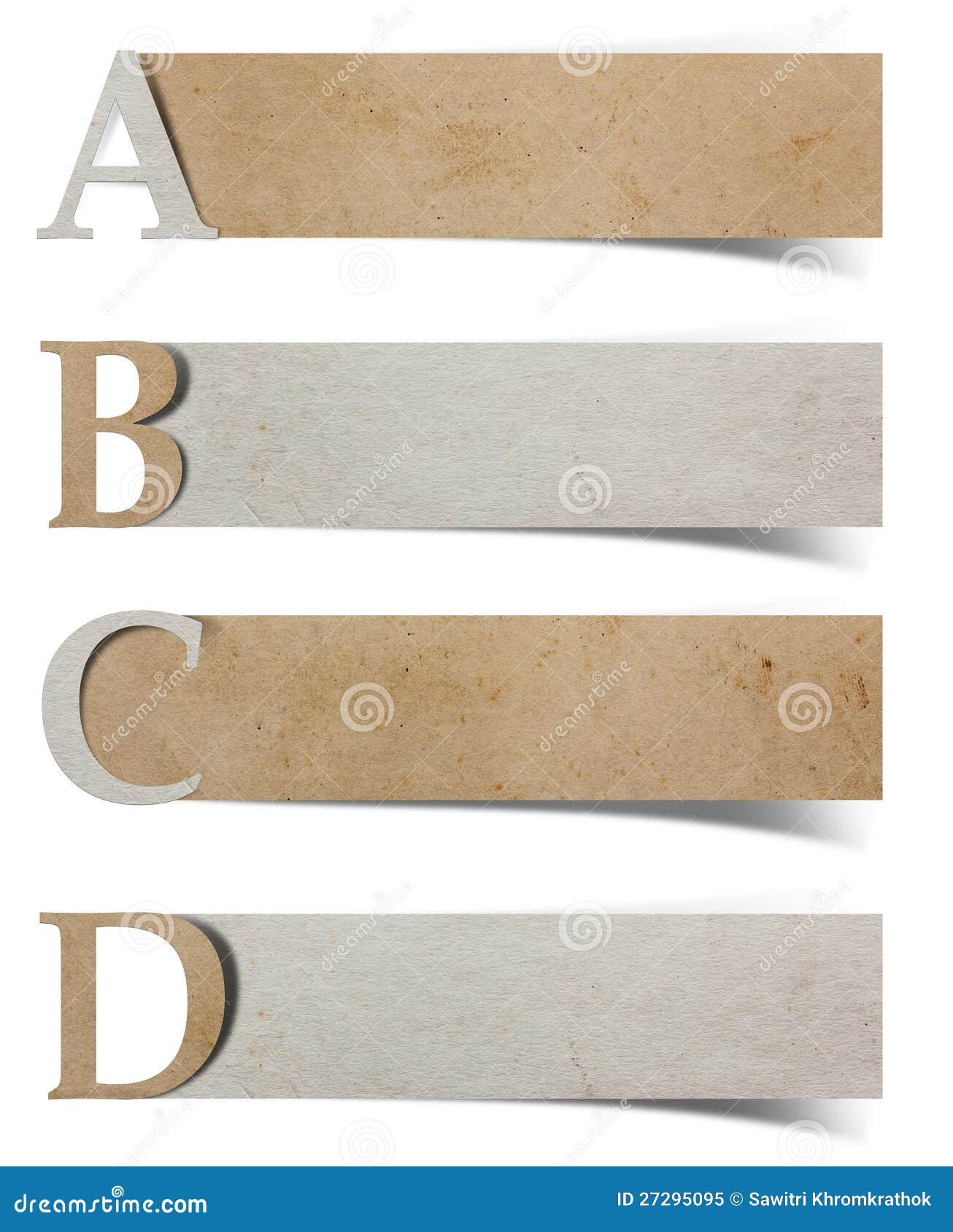 Alphabet Letters Recycled Paper Craft Stock Image Image of craft