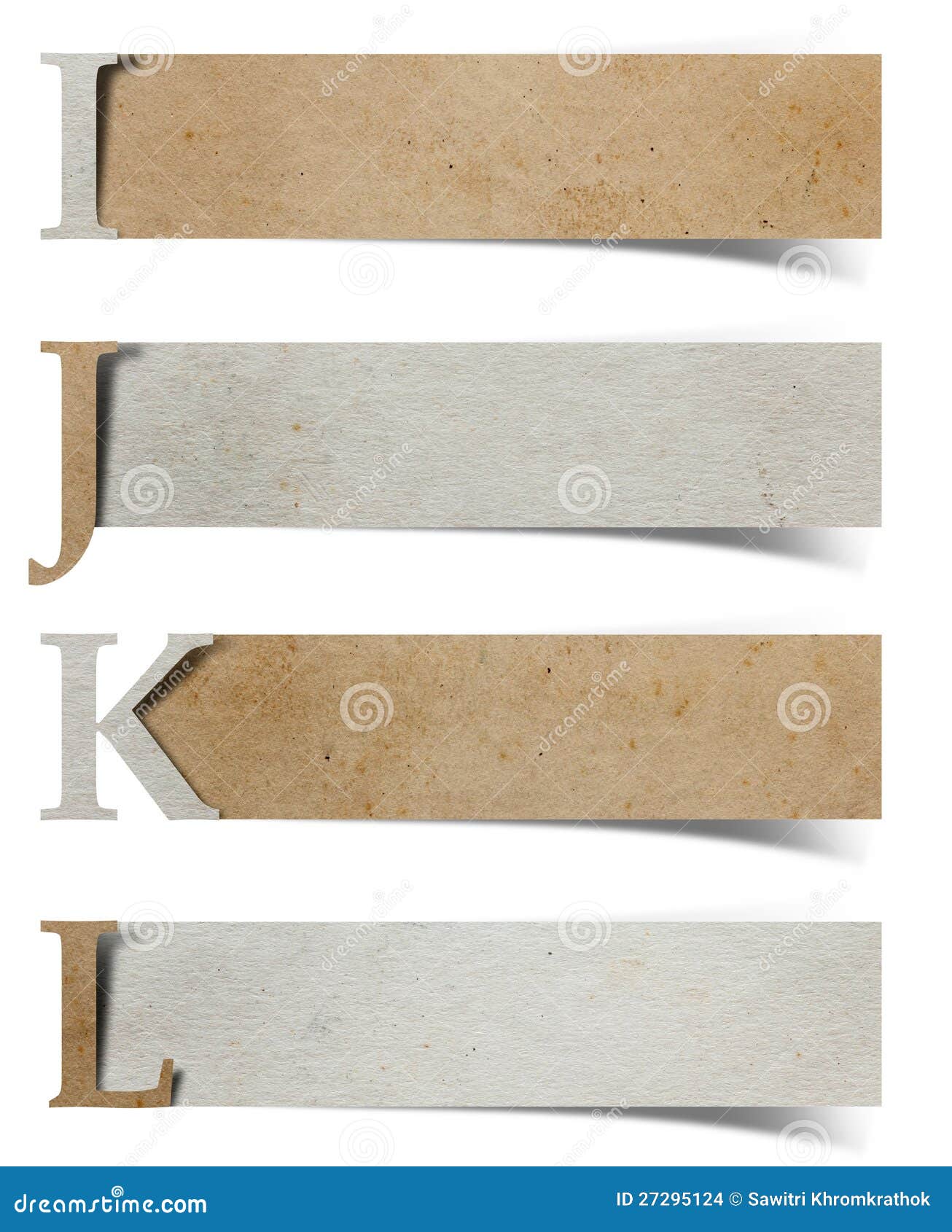 Alphabet Letters Recycled Paper Craft Stock Photo Image of design