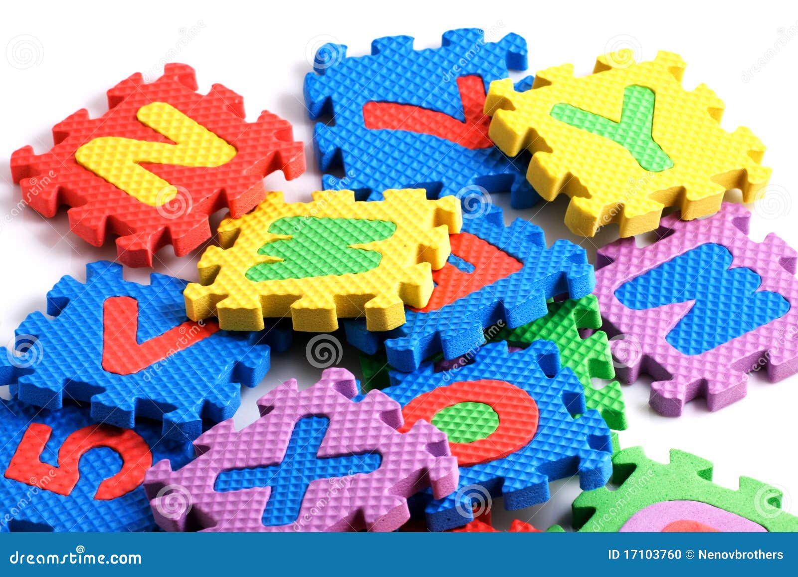 Alphabet puzzle pieces stock photo. Image of color, number - 17103760
