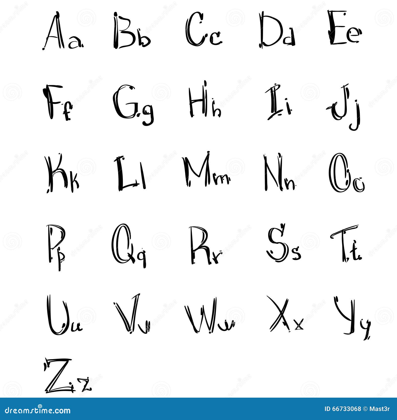 Calligraphy A To Z Capital And Small Letters Letter