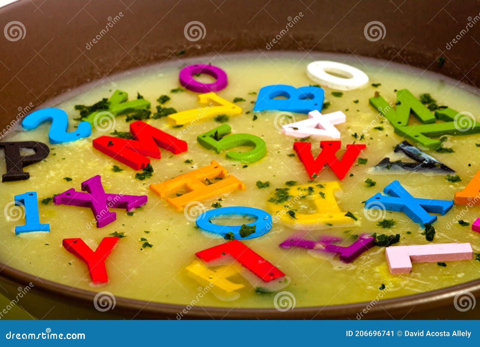 Alphabet soup stock image. Image of lunch, healthy, noodle 206696741